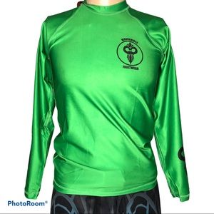 Warhammer green black logo long sleeve rash guard